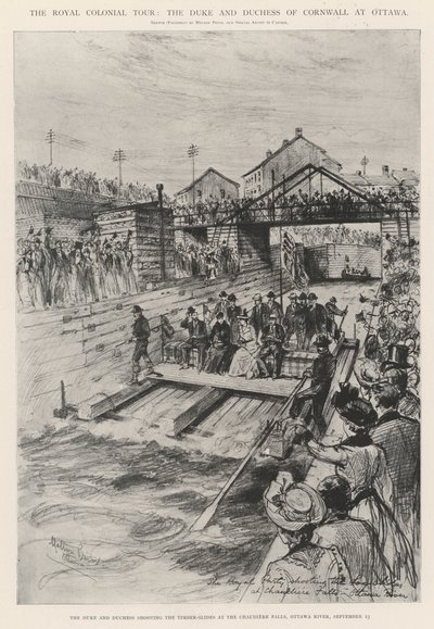 The Royal Colonial Tour, the Duke and Duchess of Cornwall at Ottawa by Melton Prior